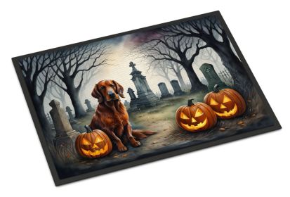 NEW Irish Setter Spooky Halloween Doormat Front Door Mat Indoor Outdoor Rugs for Entryway, Non Slip Washable Low Pile, 18H X 27W